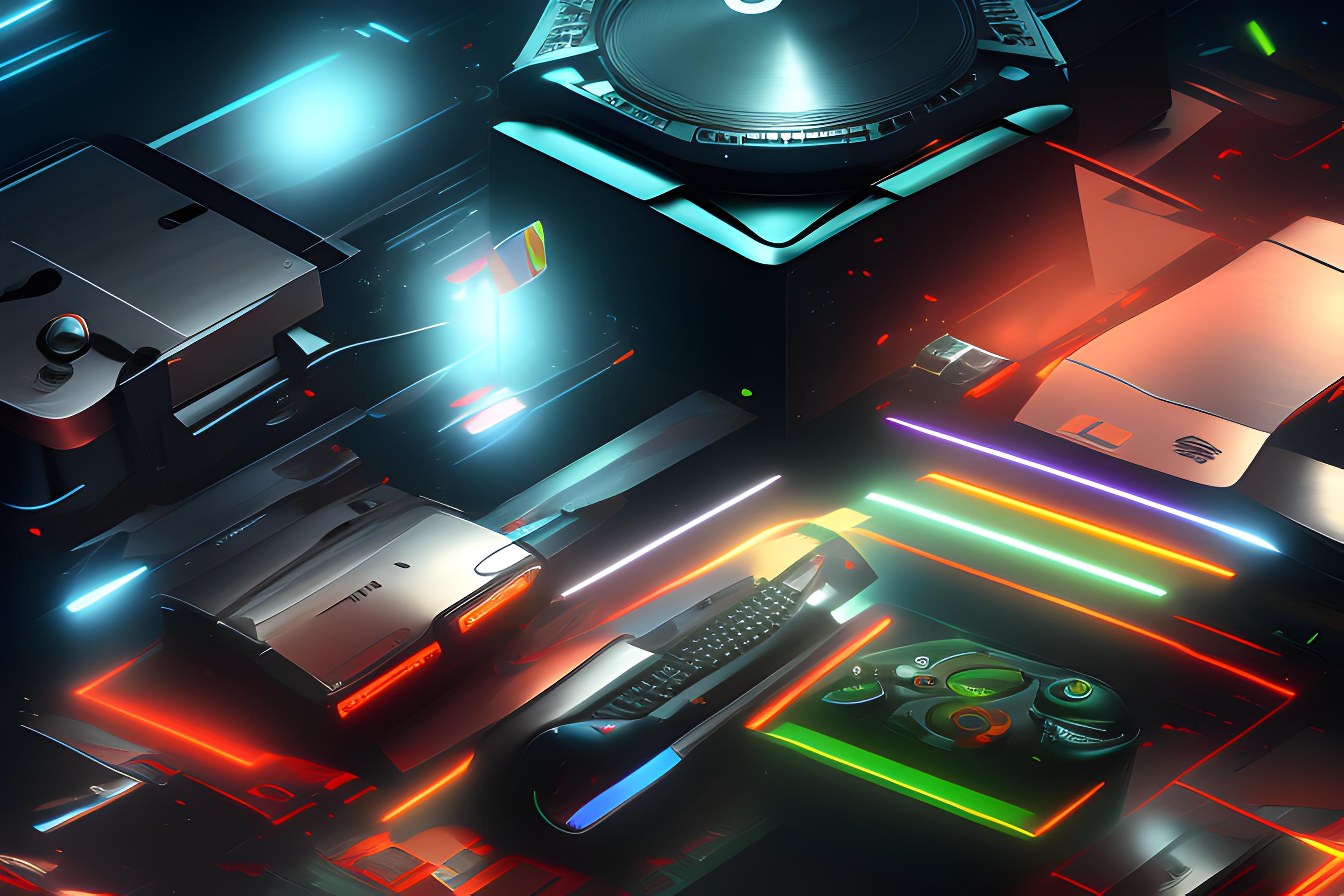 playstation ,xbox temalı göz yormayan 